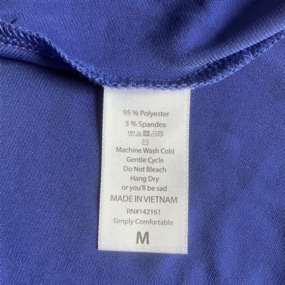 LuLaRoe Azure Skirt Medium BNWT Periwinkle Blue Purple Slinky Strapless Top - Picture 8 of 8